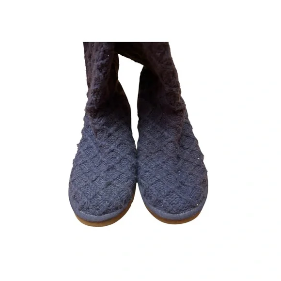 UGG Lattice Cardy Boots Navy Blue Size 10 Women’s - Picture 6 of 10